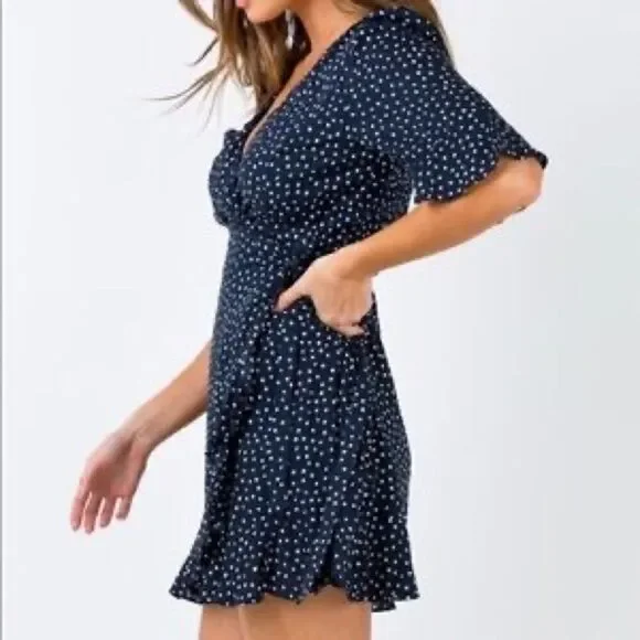 Princess Polly Eva’s Garden Wrap Mini Dress - Picture 3 of 10